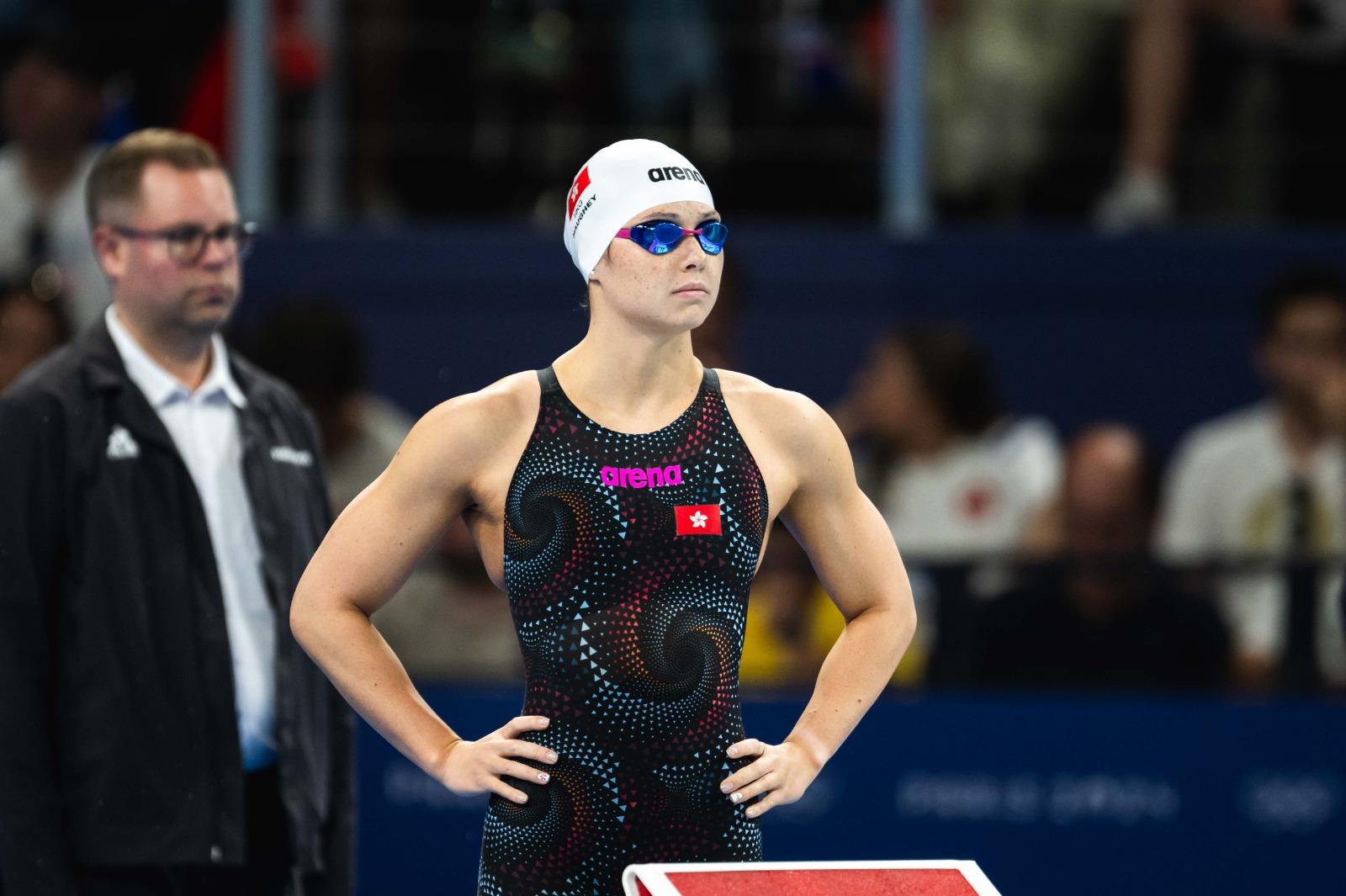 何詩蓓上陣出戰200米自由泳。(相片由港協暨奧委會提供)