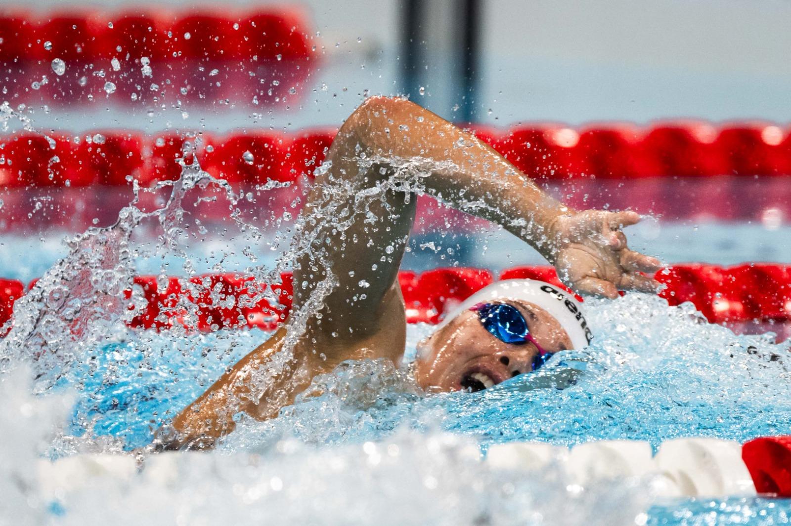 何詩蓓上陣出戰200米自由泳。(相片由港協暨奧委會提供)