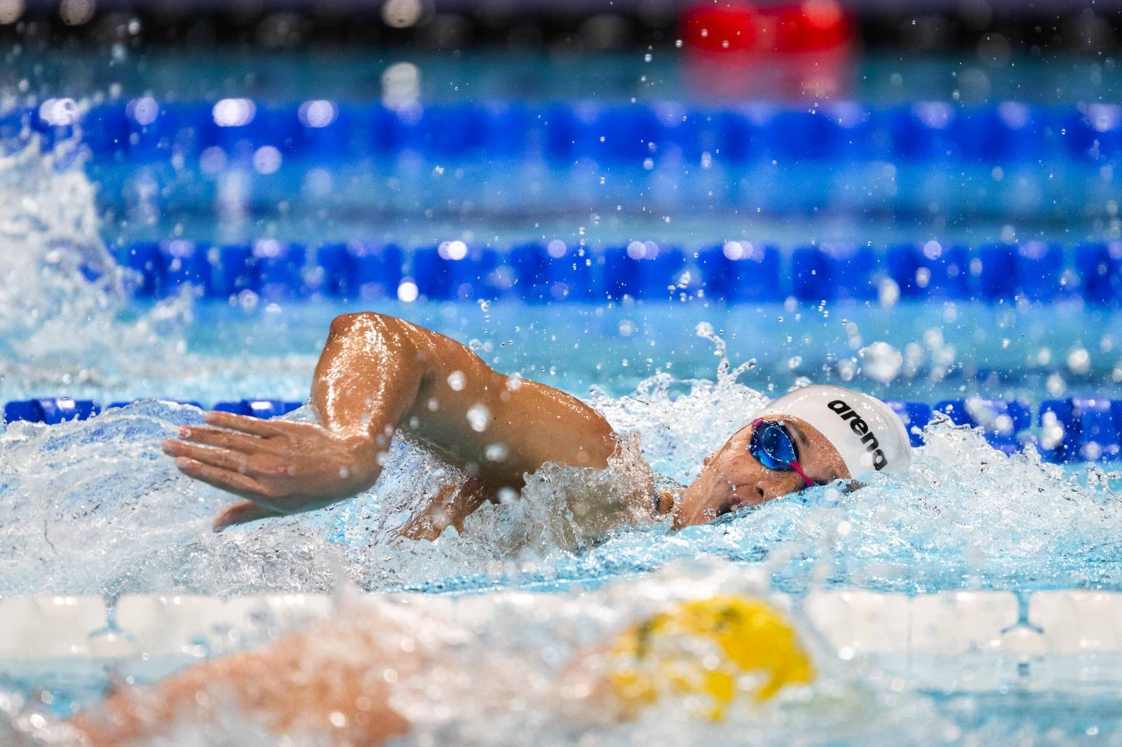 巴黎奧運何詩蓓出戰100米自由泳。(相片由港協暨奧委會提供*)