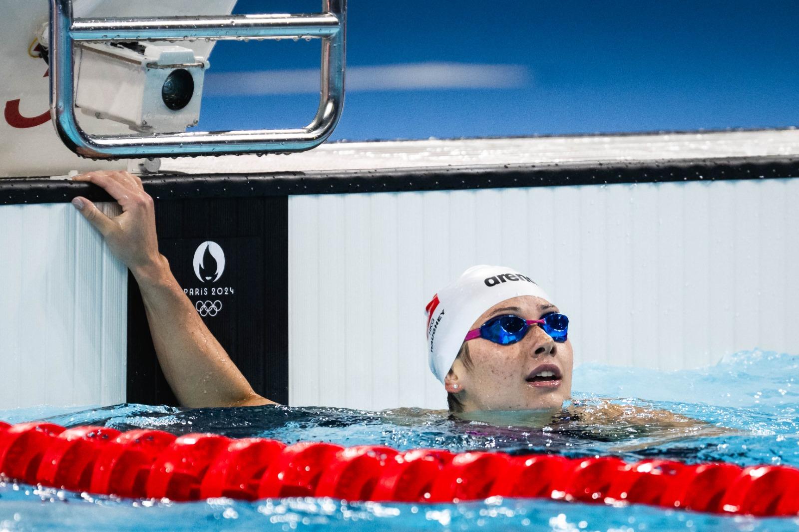 巴黎奧運何詩蓓出戰100米自由泳。(相片由港協暨奧委會提供*)