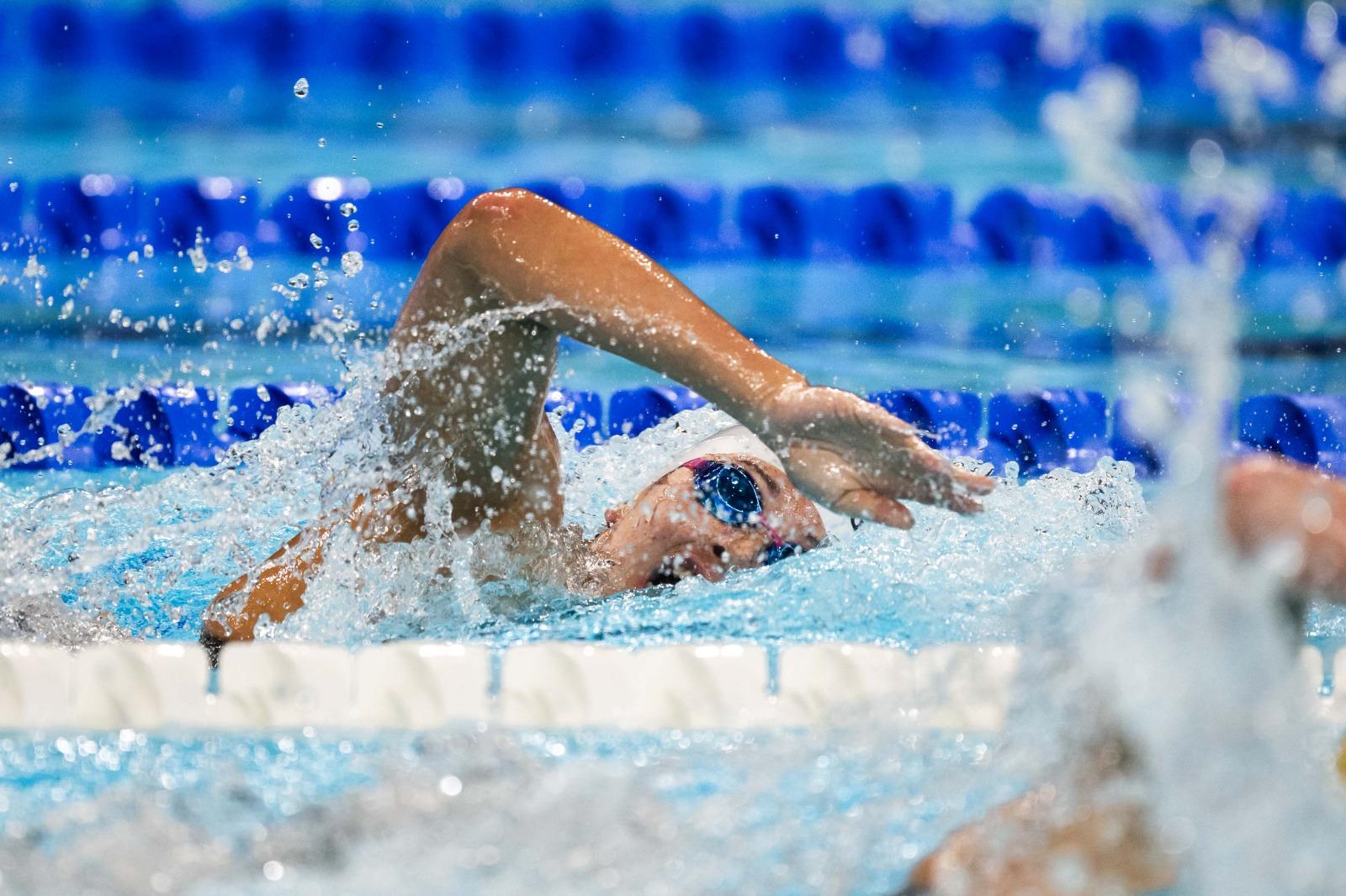 巴黎奧運何詩蓓出戰100米自由泳。(相片由港協暨奧委會提供*)