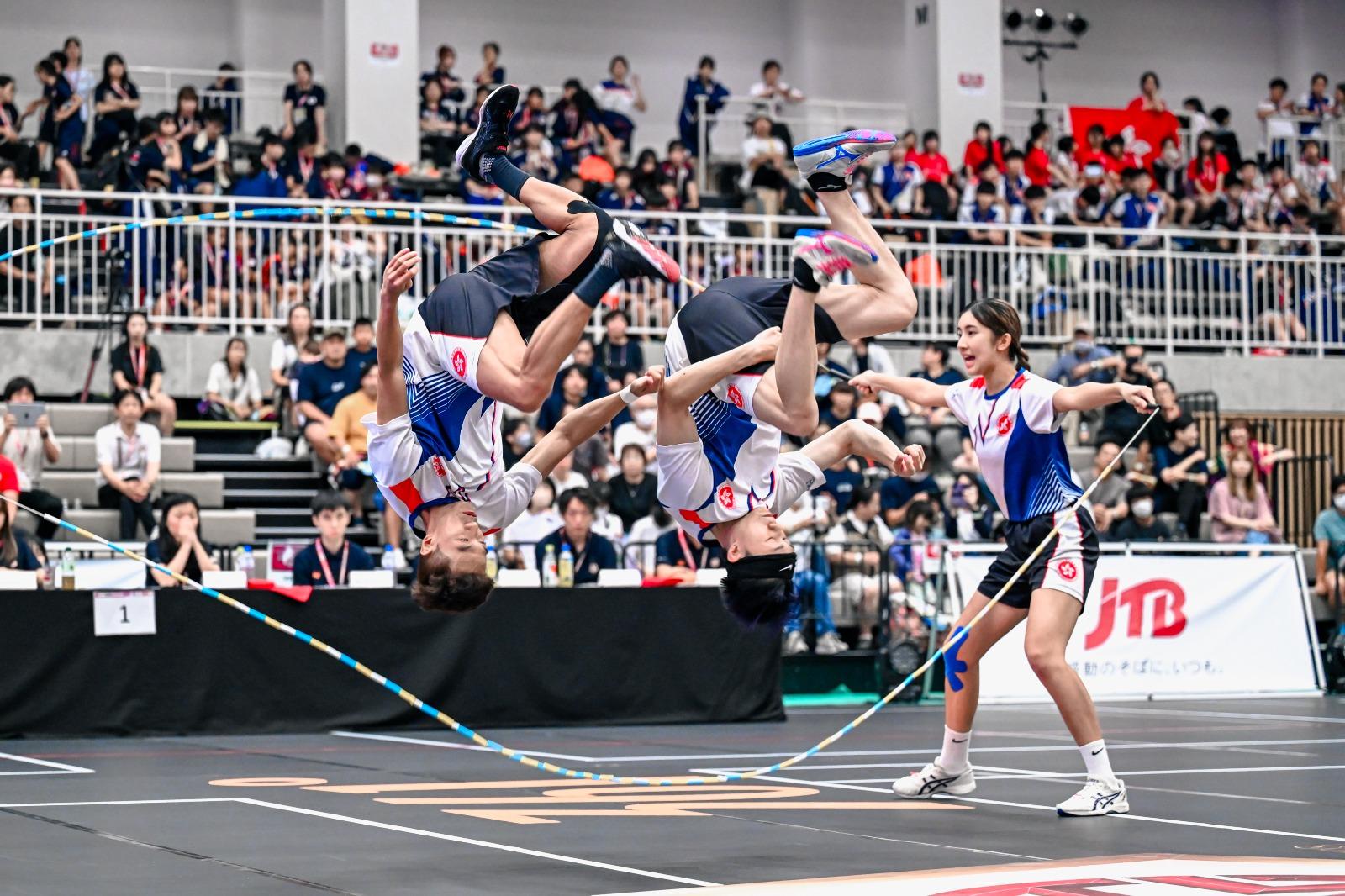跳繩亞洲錦標賽|港隊取得團體賽混合組全能總冠軍。