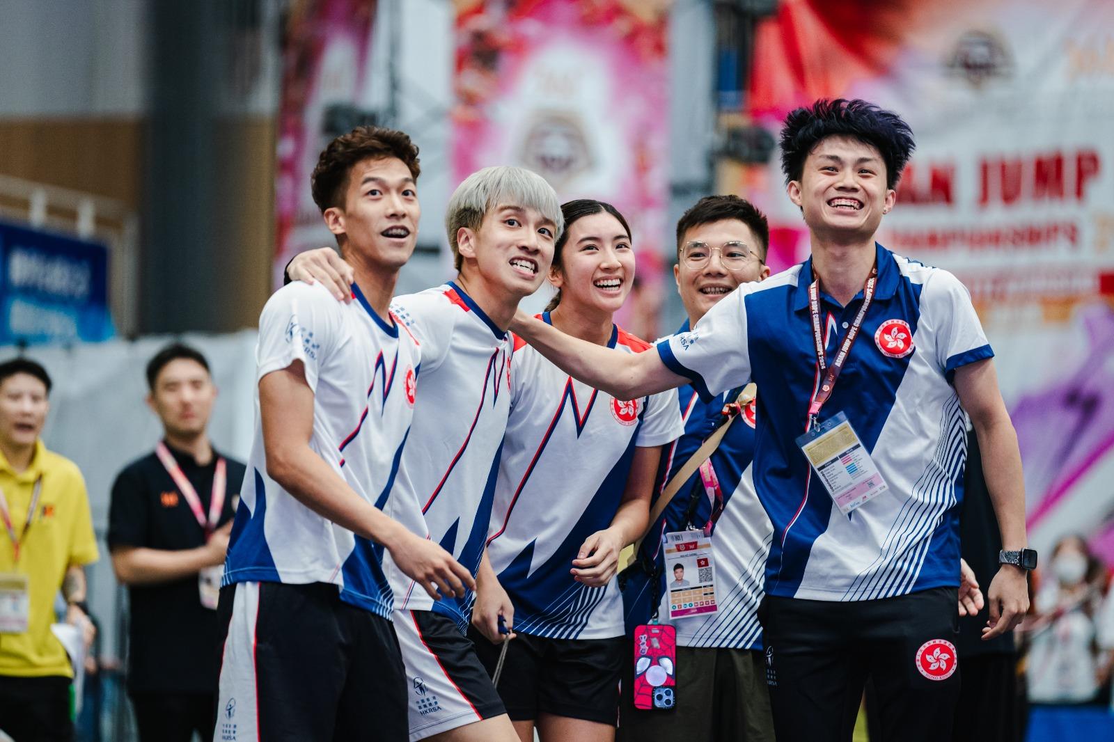 跳繩亞洲錦標賽|團體賽混合組,香港以5分之差力壓東道主日本,獲得全能總冠軍。