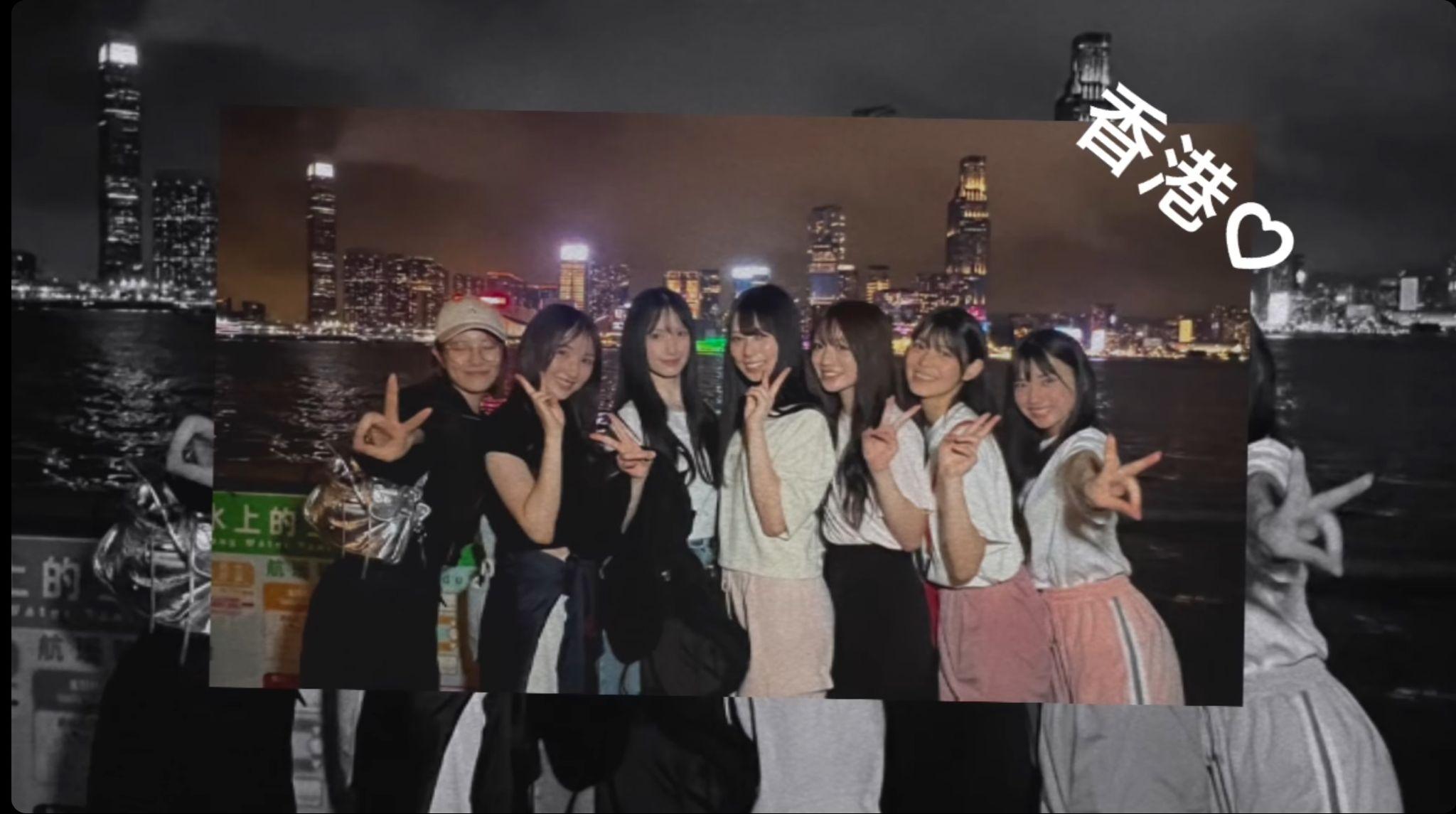 NMB48抵埗急不及待睇夜景。