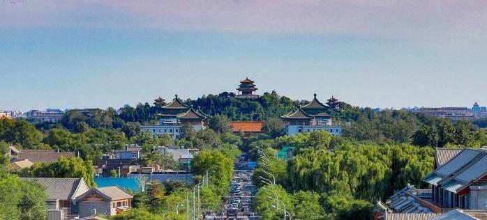 北京中軸線。(中新社)