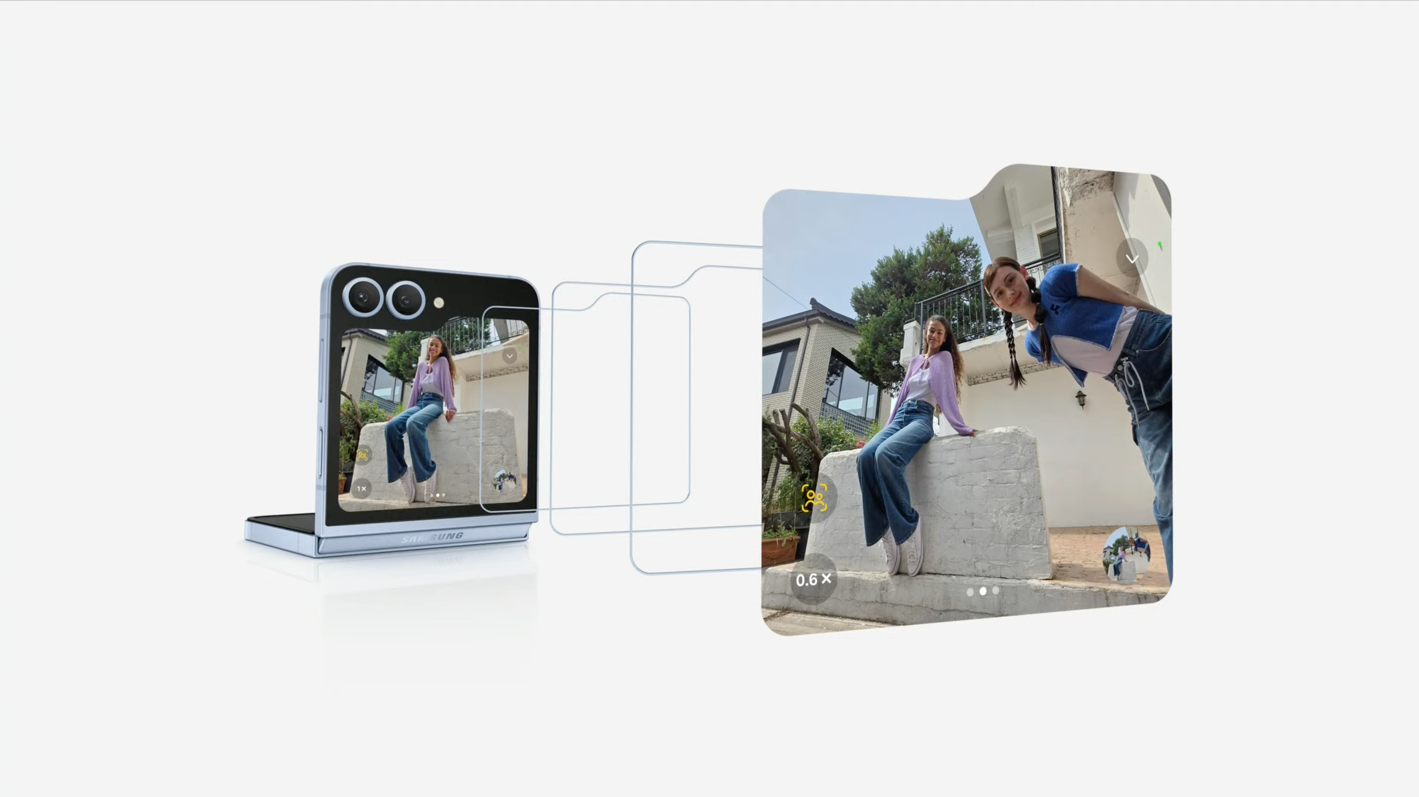 自動變焦Auto Zoom功能可通過檢測照片主體及調整變焦自動取景。