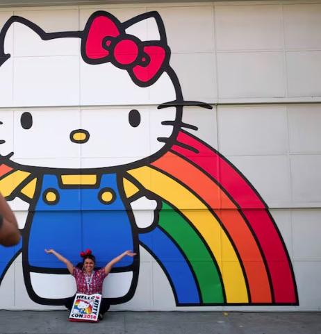 Hello Kitty是近代經典的卡通人物之一,很多大人與小孩都喜愛。(資料圖片)