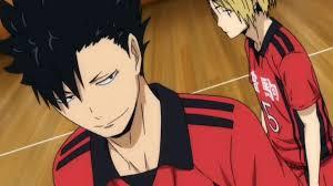 黑尾鐵朗在排球少年中教月島螢攔網,亦是他令孤爪研磨愛上打排球。