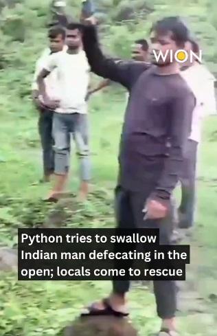 村民到場營救。(互聯網)