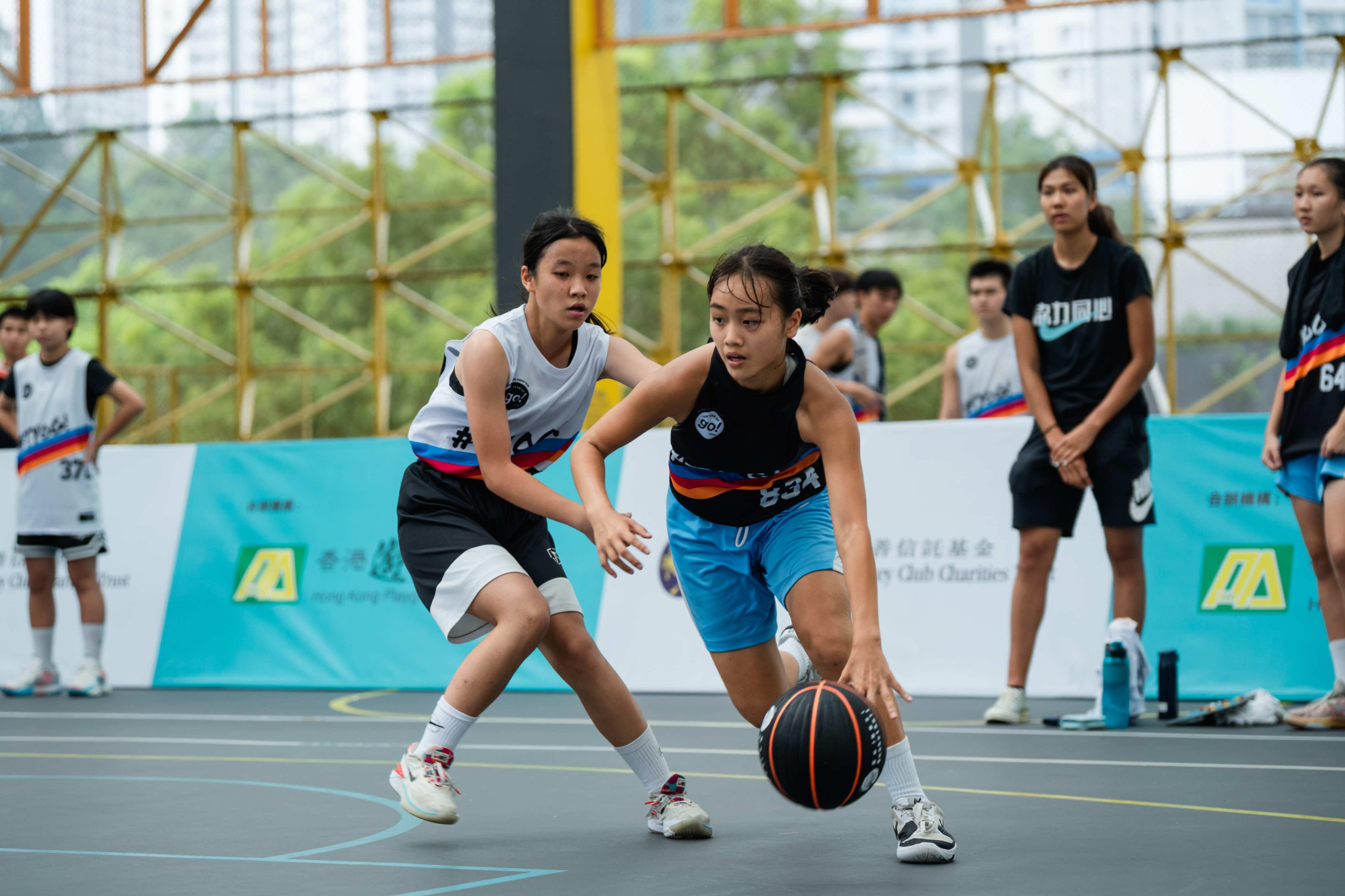 Go!籃球正!2024青少年三⼈籃球賽,雲集180隊逾700名青少年。