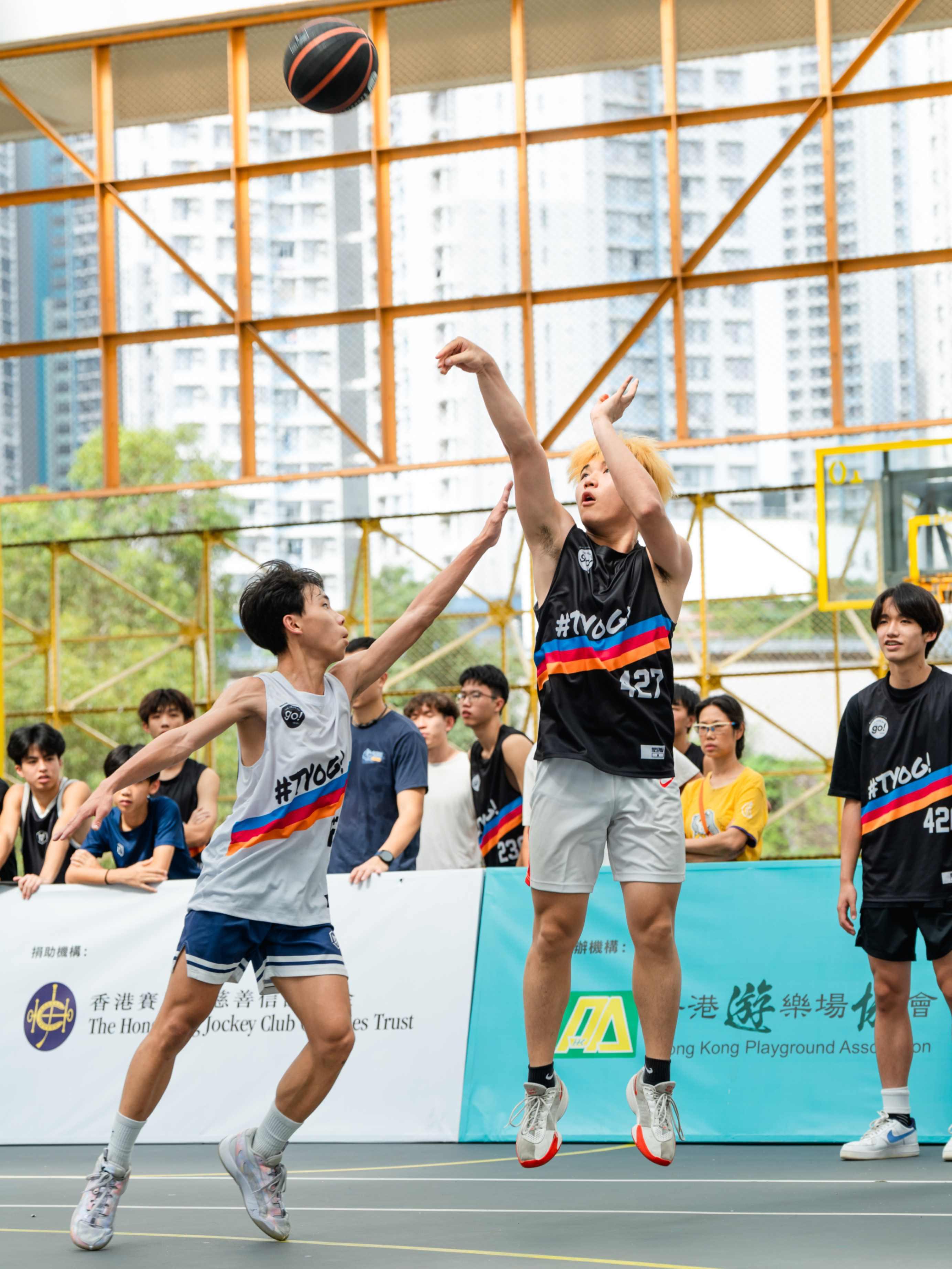 Go!籃球正!2024青少年三⼈籃球賽,雲集180隊逾700名青少年。