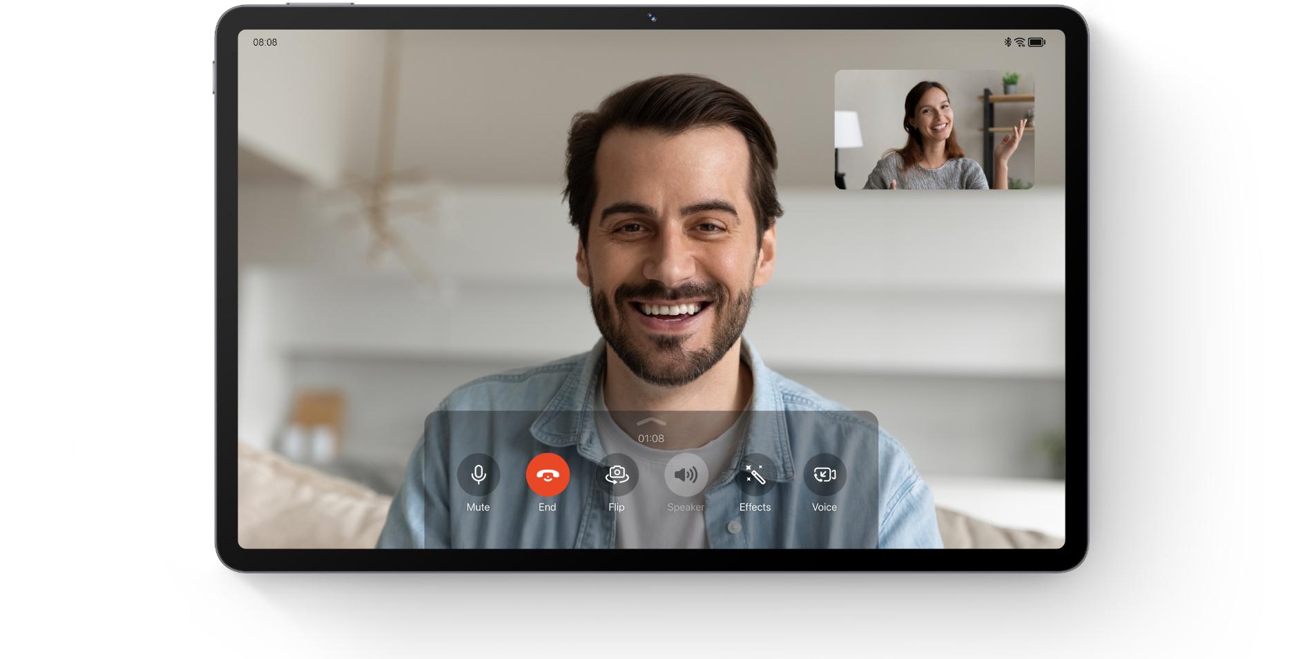 HUAWEI MatePad SE 11”可以撥打MeeTime電話並分享屏幕。