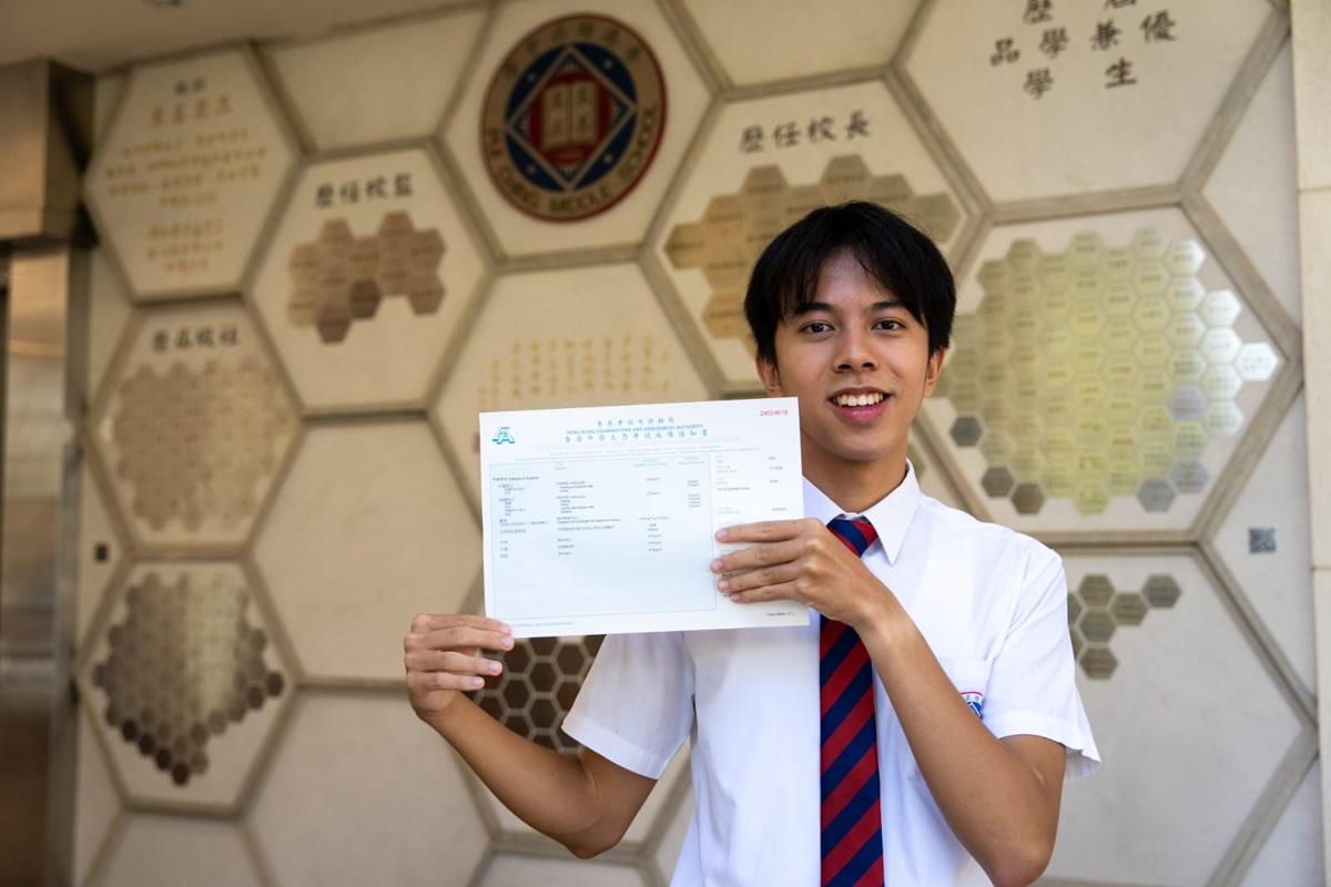 鄺弘哲計劃入讀中大內外全科醫學士課程。(林靄怡攝)