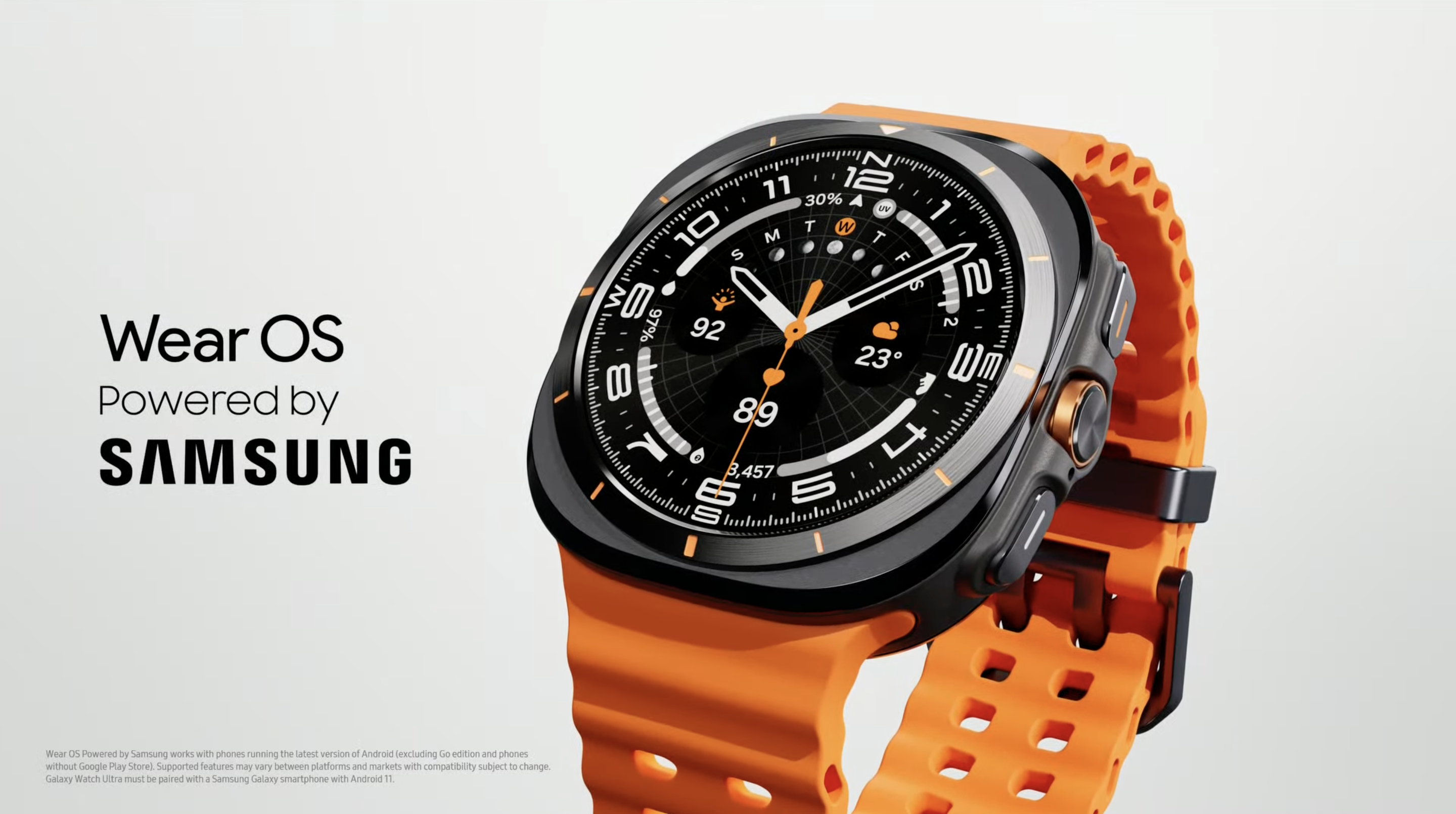 Galaxy Watch Ultra首支搭載Wear OS的Android智能手錶。