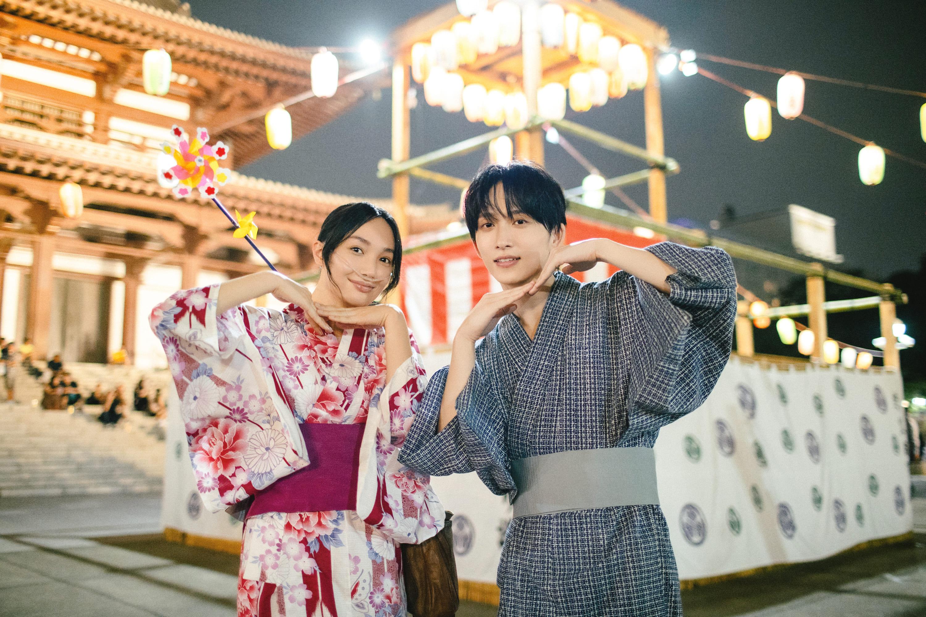 邱鋒澤與女神蔡思韵齊赴日本拍《摺痕》催淚MV。