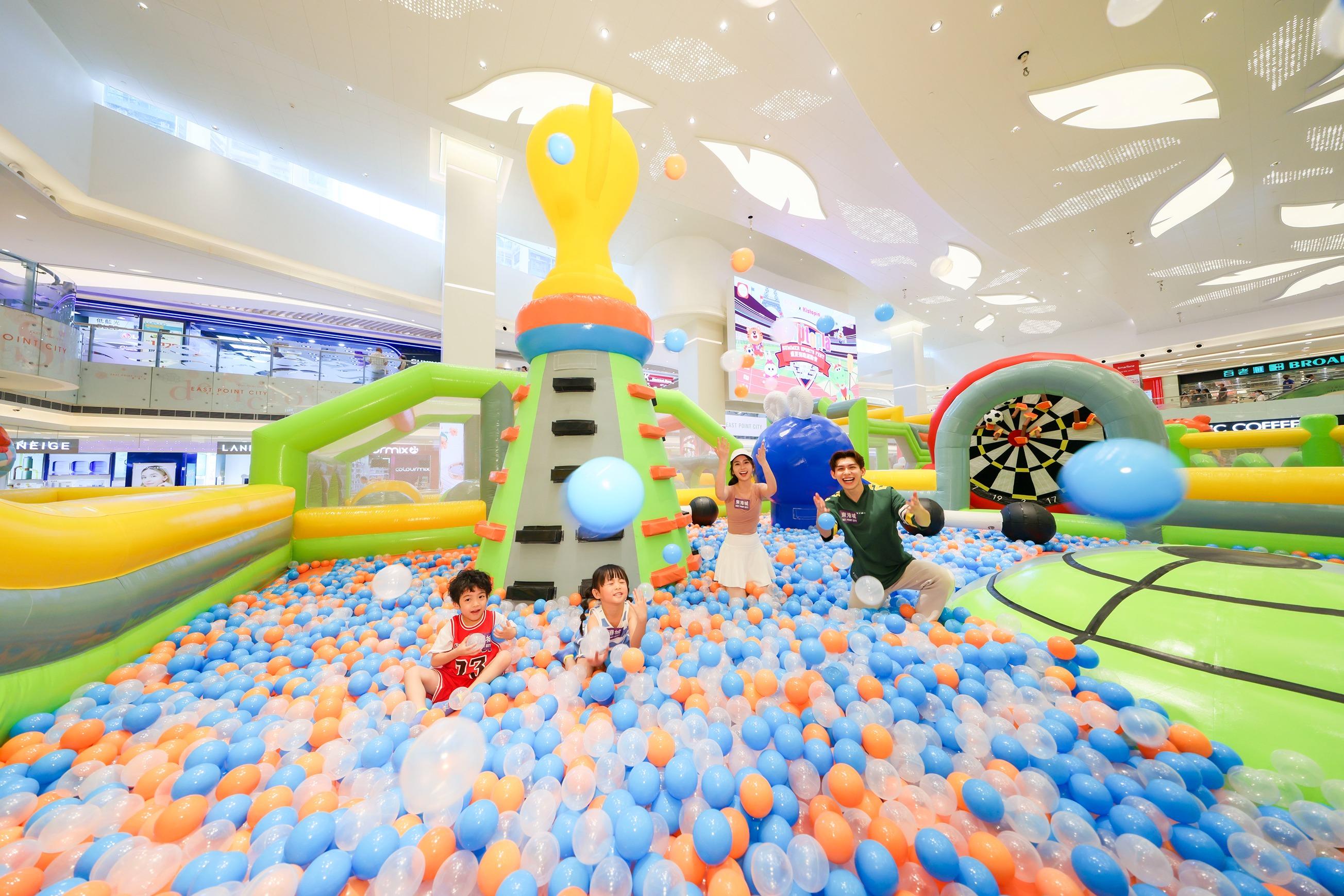 商場充氣城堡|東港城 x Kiztopia