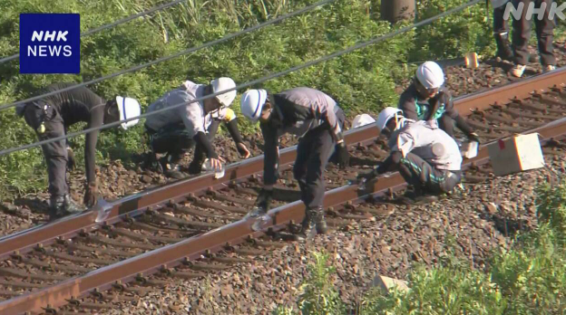熊本JR路軌太熱變形 竟要用冰敷
