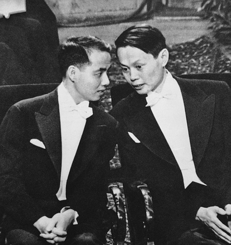 李政道在1956年與楊振寧一起提出「弱相互作用中宇稱不守恒」的論斷,第二年經實驗驗證後共同獲得諾貝爾物理學獎。(資料圖片)