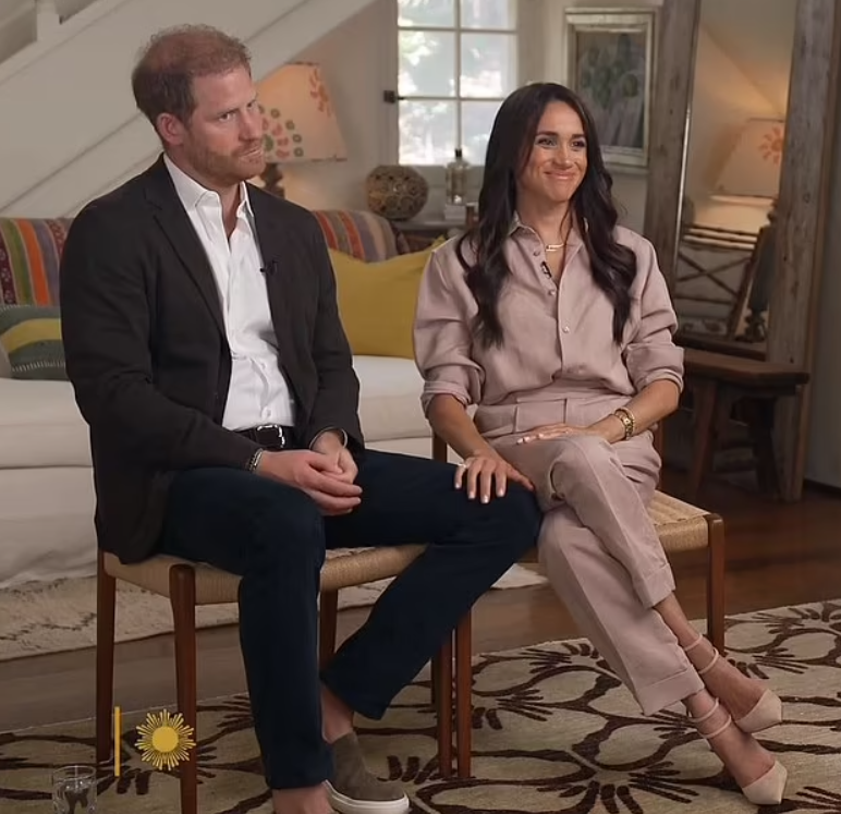 梅根及哈里接受CBS訪問。(互聯網)