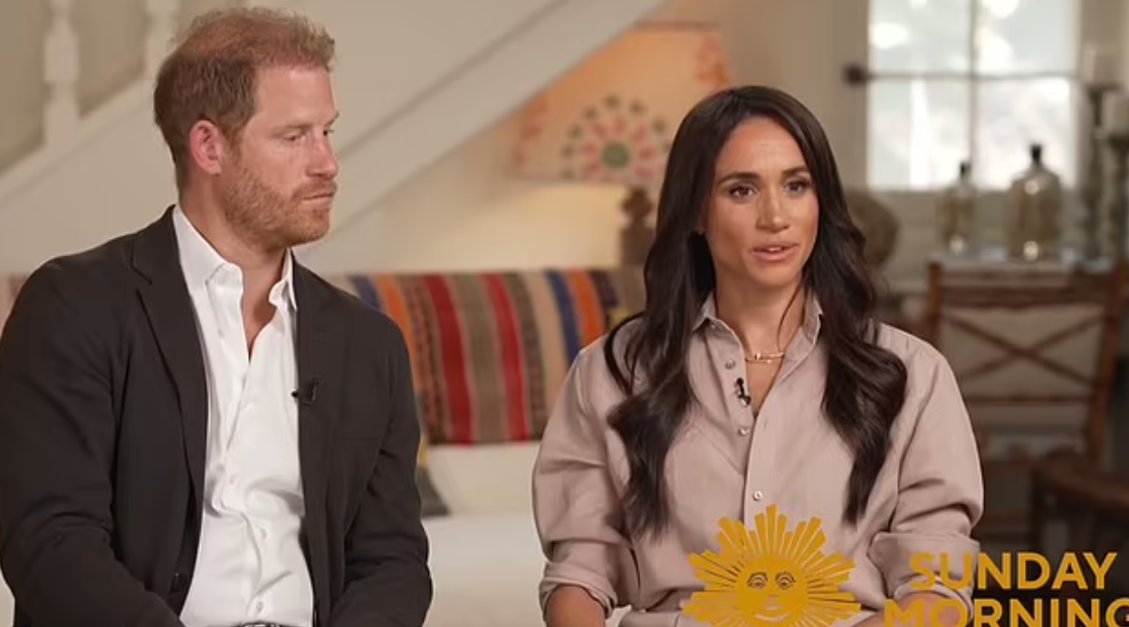 梅根及哈里接受CBS訪問。(互聯網)