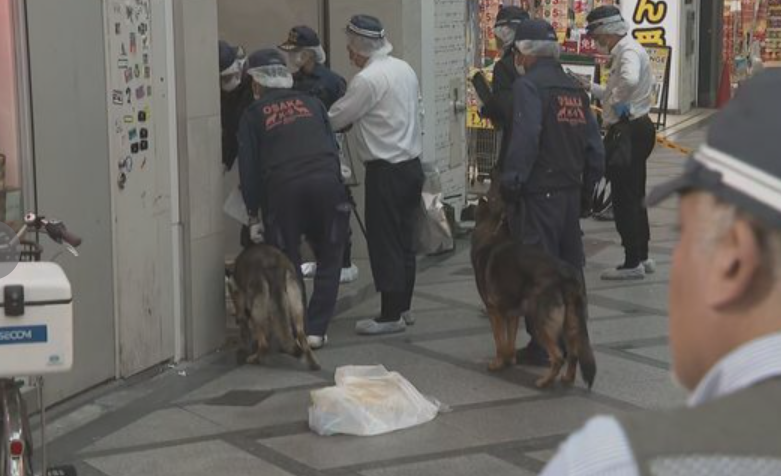 日本大阪心齋橋商店街錶行發生劫案(網上圖片)