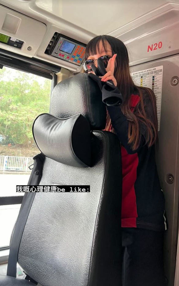 九巴「仙氣女車長」在IG發布工作圖片。(網上圖片)