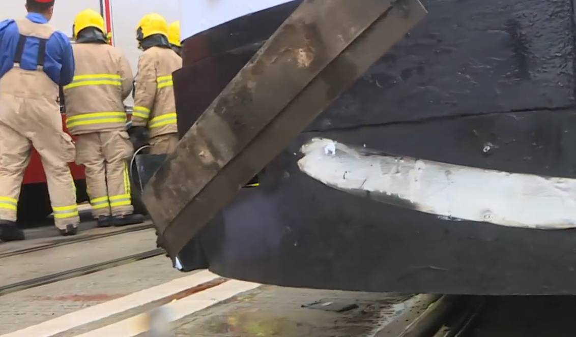 堅尼地城有電車撞倒3途人(有線新聞截圖)