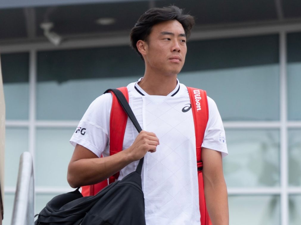 黃澤林生涯首次在大滿貫成人賽贏波,寫下香港網球歷史的新一頁。(黃澤林IG)