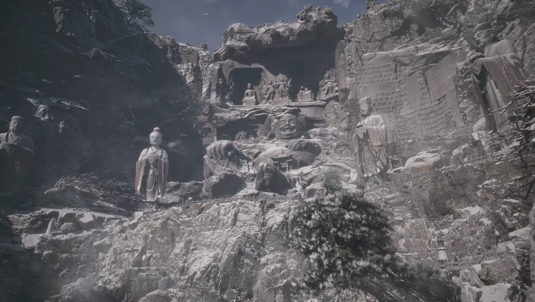 《黑神話︰悟空》過場片段及遊戲畫面。(互聯網)