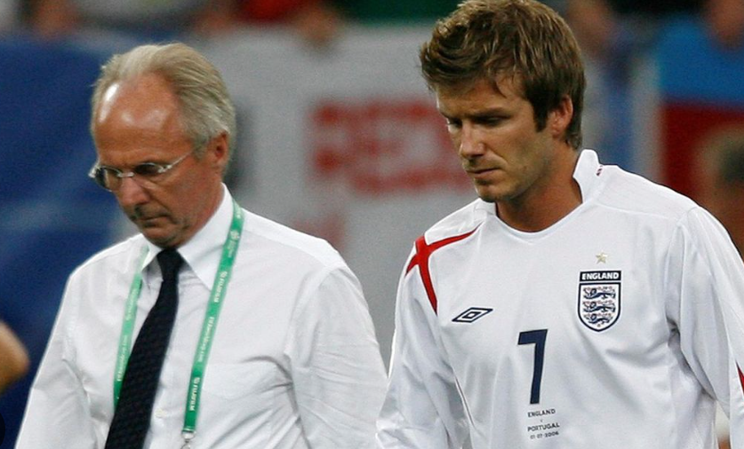 艾歷臣曾在2001至2006年執教英格蘭,期間提攜「萬人迷」碧咸擔任隊長(資料圖片)