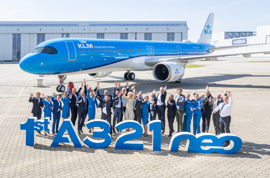 KLM接收首架A321neo。(互聯網)