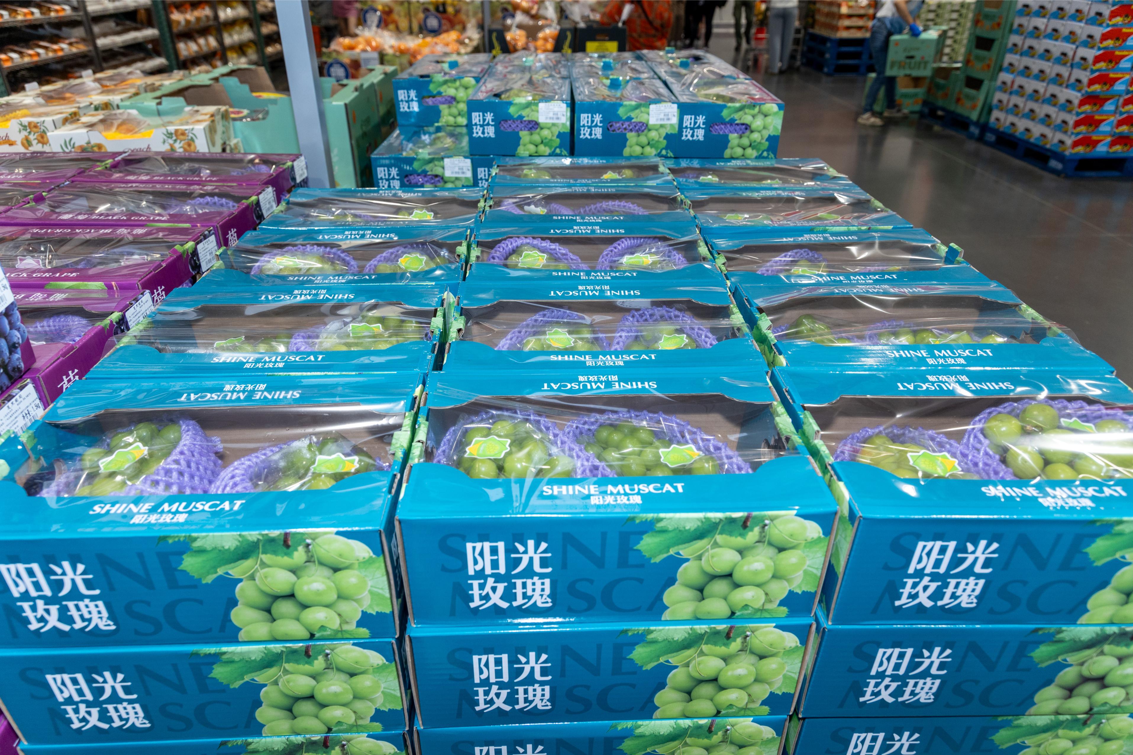 陽光玫瑰青提 ¥59.6/箱