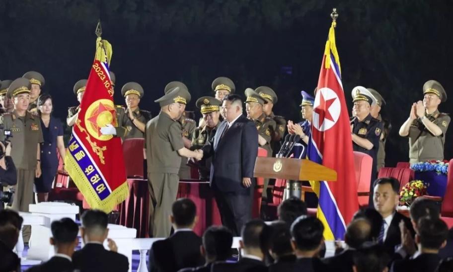 金正恩:不斷更生的力量是永恆勝利所在。(朝中社)