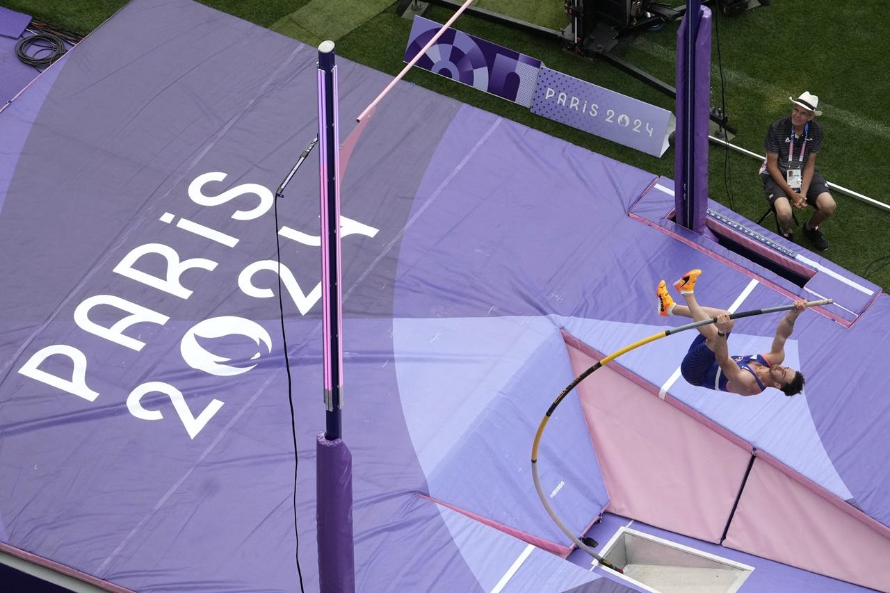 艾米拉迪最終以5.60米的成績,在A組排名第12,未能晉級。(AP)