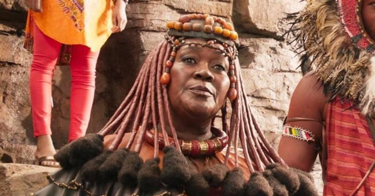 Connie Chiume於《黑豹》中飾演採礦部落長老 Zawavari一角廣為人知。(網上圖片)