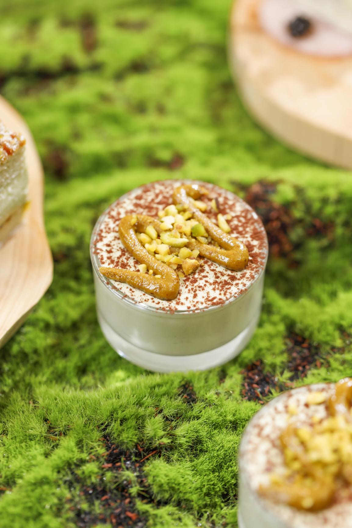 開心果意大利芝士蛋糕杯芝士軟滑。