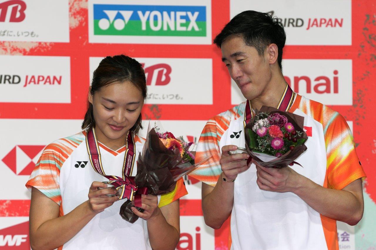 港隊「鄧謝配」(鄧俊文/謝影雪)在世界羽聯日本公開賽摘銀。