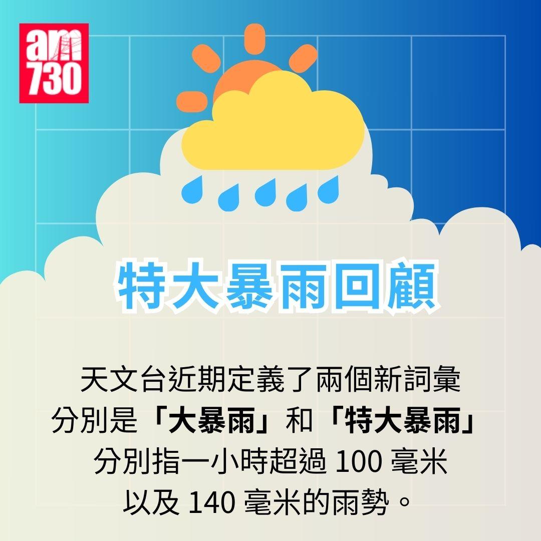 2023年特大暴雨回顧。(am730製圖)
