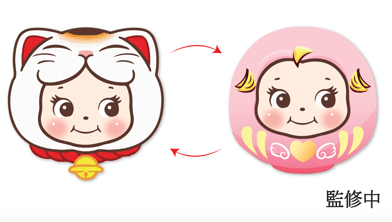 Kewpie 丘比開運版雙面拉鍊收納袋 (預購價:$168)