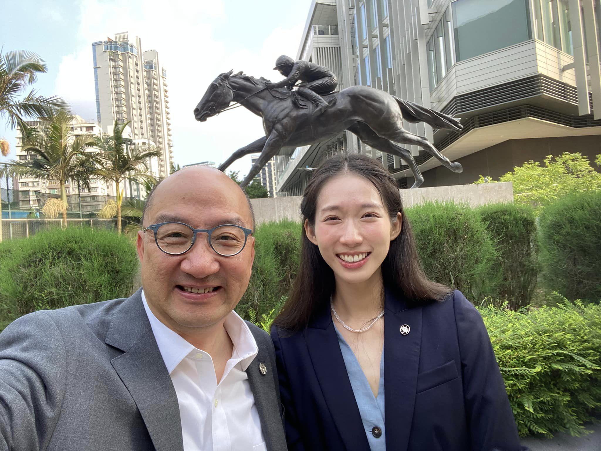 香港賽馬會公司事務執行總監譚志源公布,江旻憓加入香港賽馬會公司事務部任職對外事務助理經理,本月11日履新。(譚志源fb)