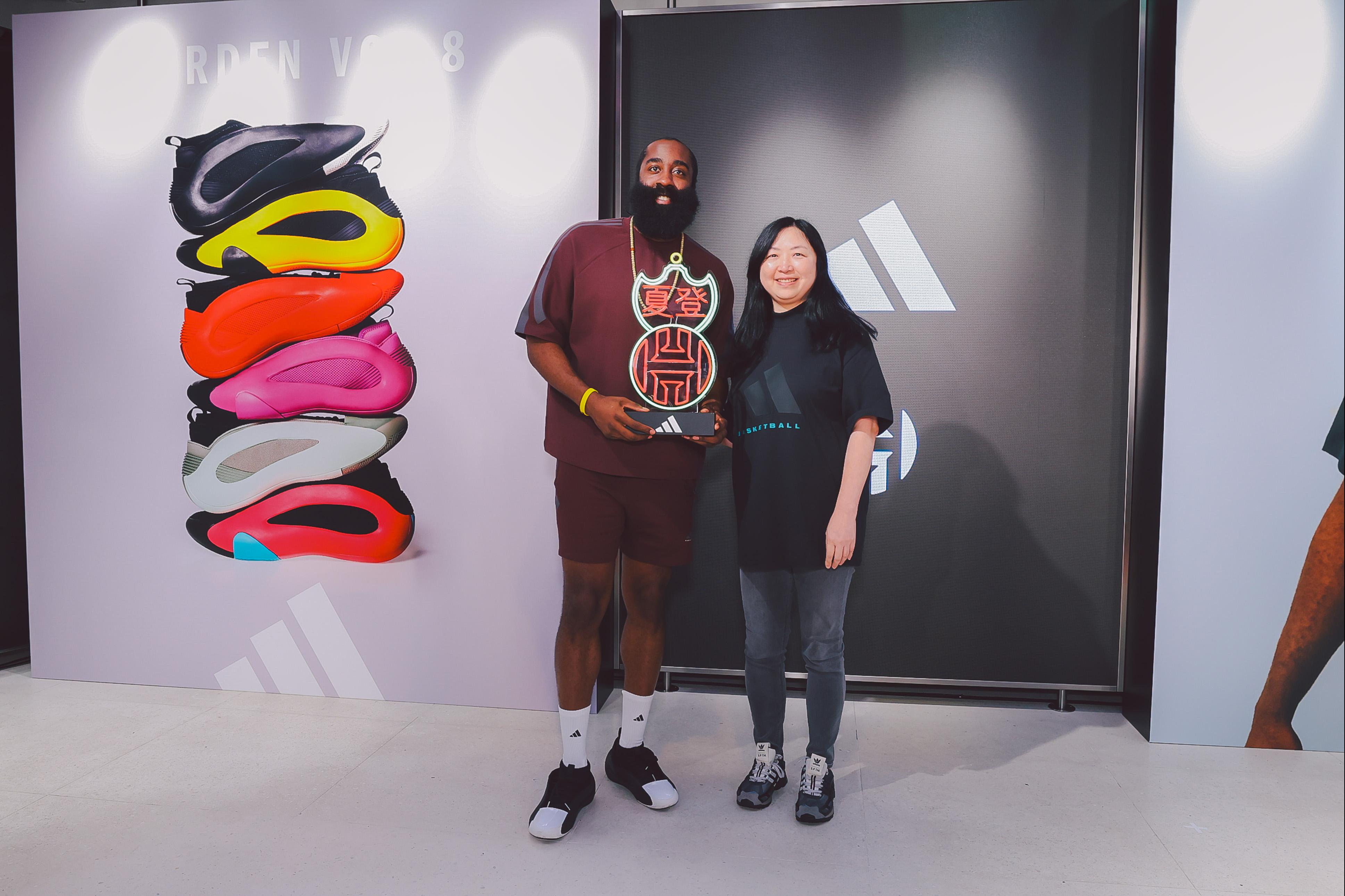 夏登在活動上大談與品牌合作的個人球鞋 Harden 系列的創作心路歷程。
