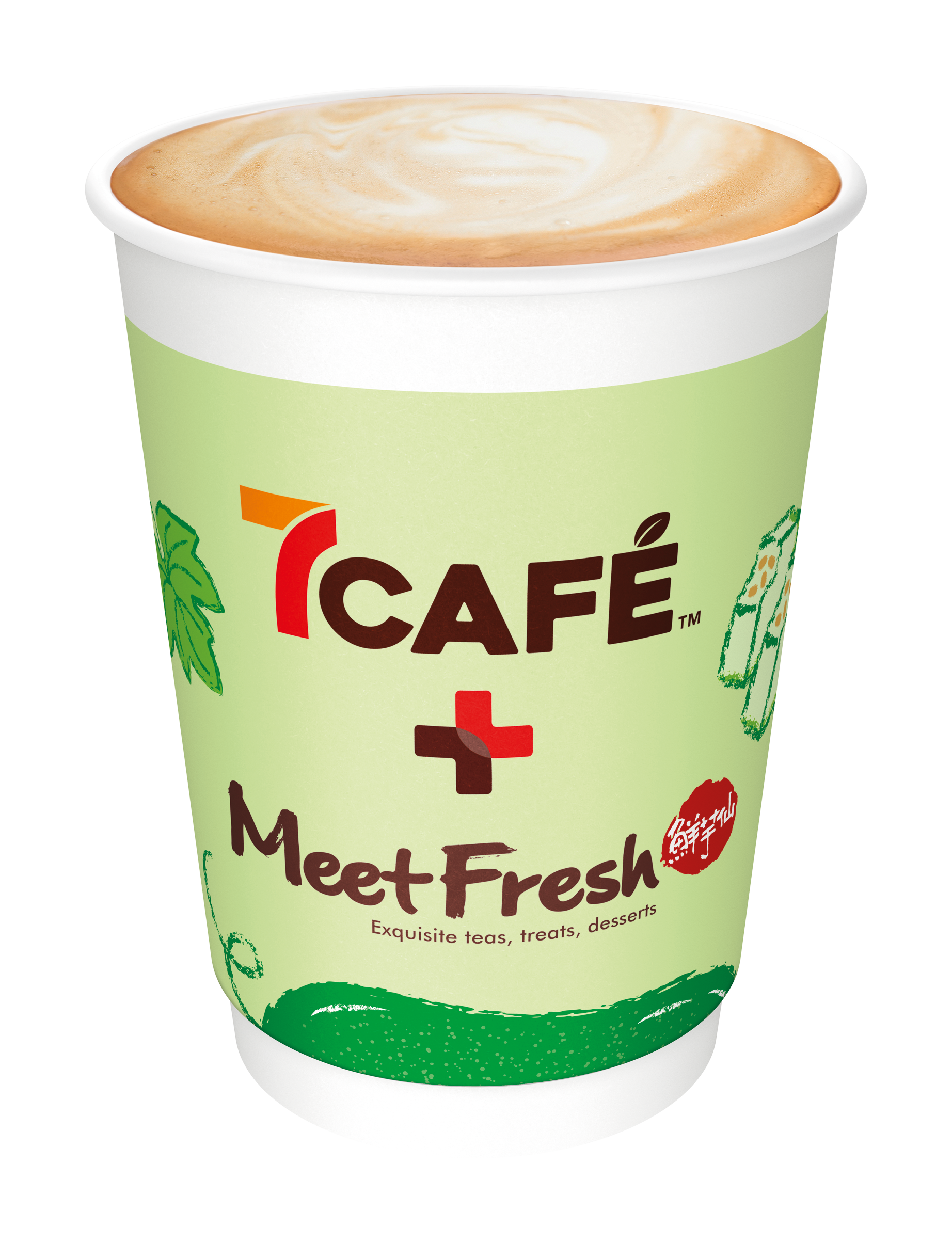 7CAFÉ+鮮芋仙 熱台式冬瓜茶味鮮奶咖啡 / 鮮奶