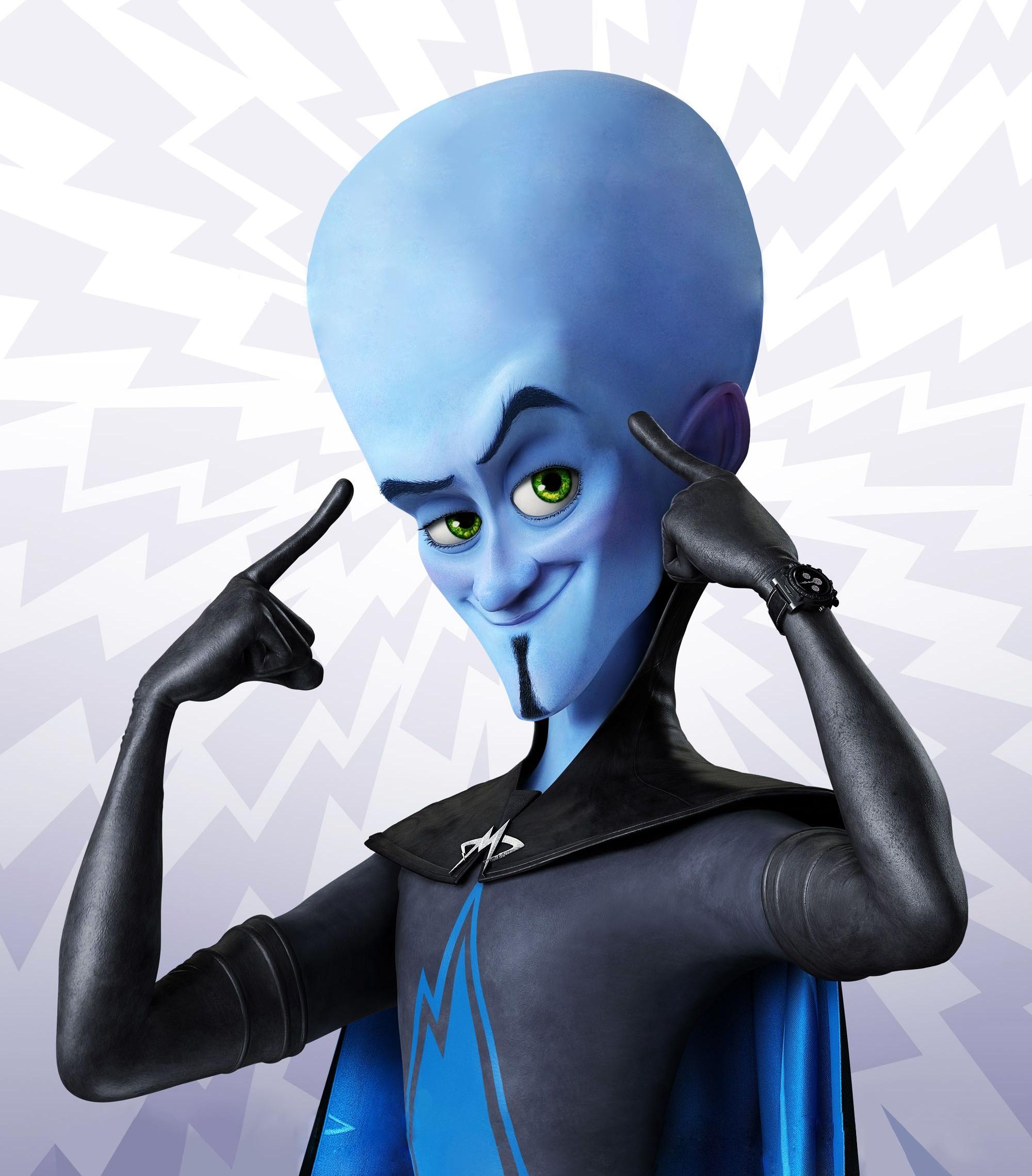 Ryan自嘲自己看起來就像卡通裡的超能壞蛋Megamind。(Megamind。網上圖片)