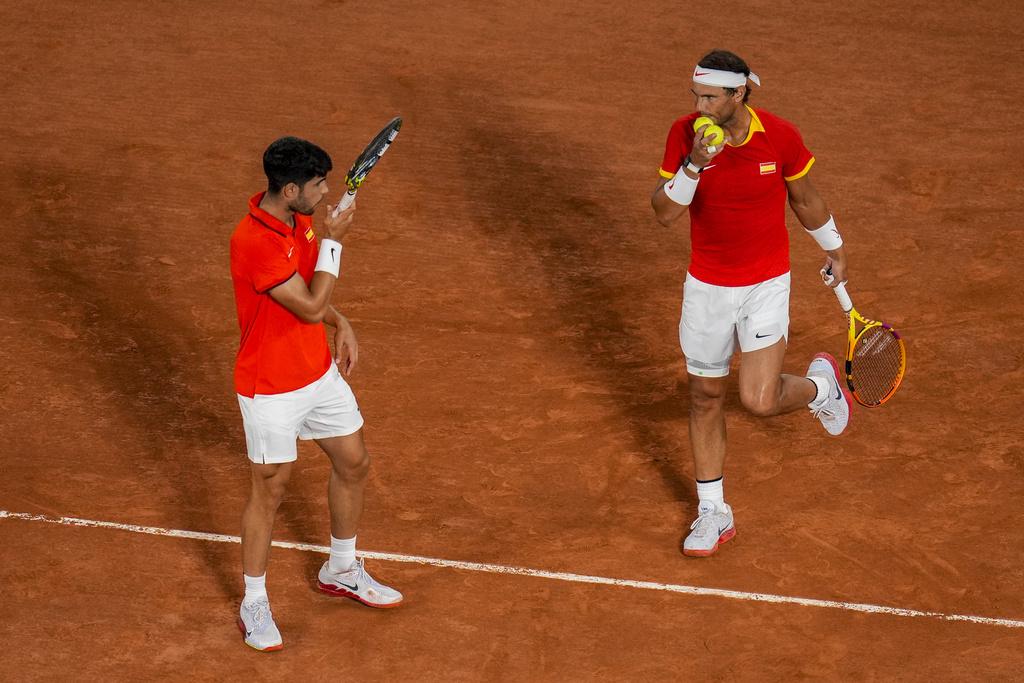 拿度與艾卡拉斯八強止步。(美聯社)