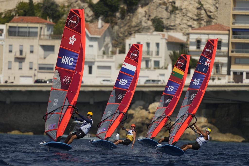 香港滑浪風帆代表鄭清然。(美聯社)