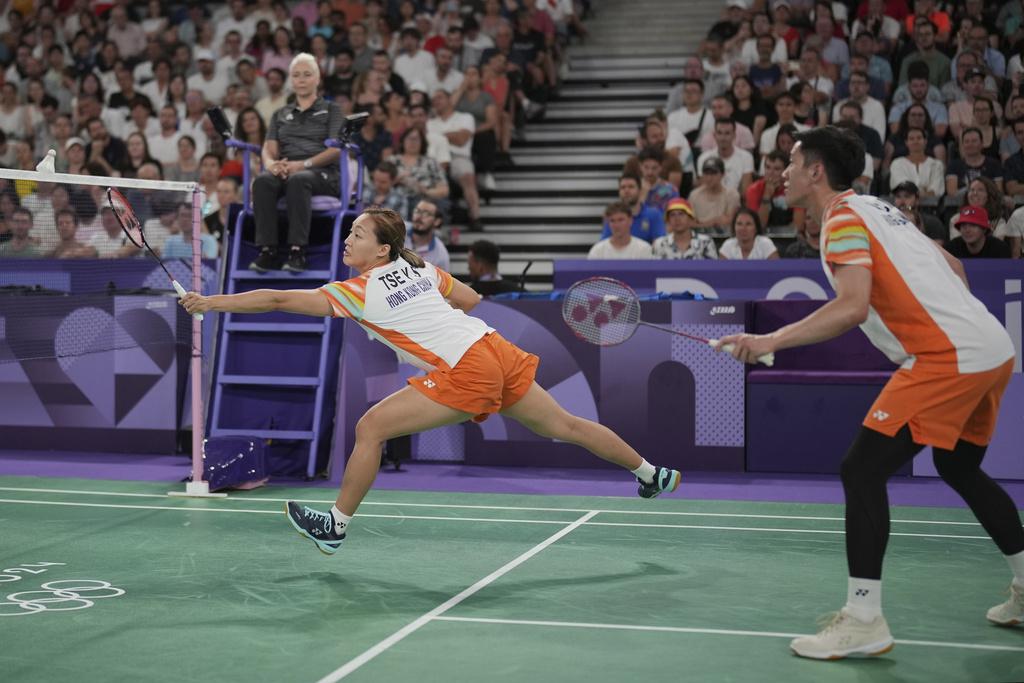 香港混雙組合鄧俊文及謝影雪。(美聯社)