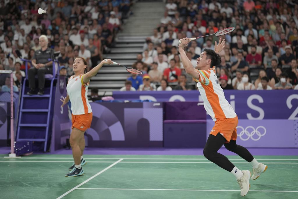 香港混雙組合鄧俊文及謝影雪。(美聯社)