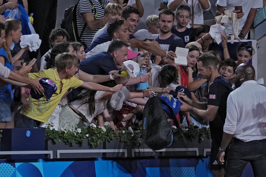 梅利於奧運男雙八強出局,為自己職業生涯劃上句號。(美聯社)