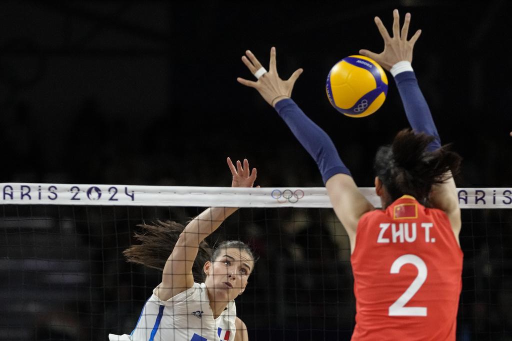 中國女排在小組賽連贏美國和法國,直入八強。(美聯社)