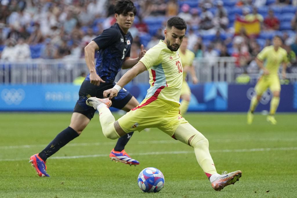 日本以0:3不敵西班牙,奧運之旅八強出局。(美聯社)